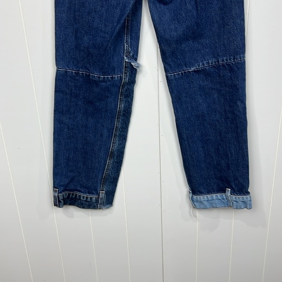 Revice Womens Jeans Light/Dark Wash Mix 24 Patchwork Button Fly Distinctive EUC - Picture 9 of 16